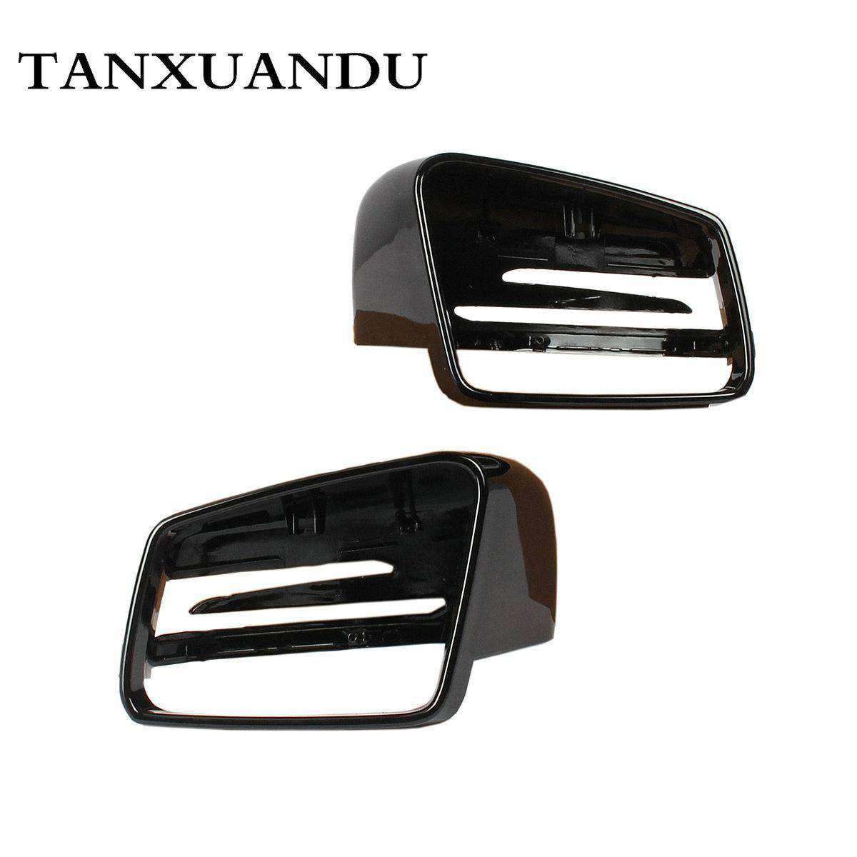 黒ドアミラーカバー　ベンツ　 A B C E S クラス　 w176 W246 W204 W212 W221 CLA C117