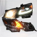 USヘッドライト【右ハンドル対応商品】 Rhd led 2006-2011年用レクサスgs300 gs350 gs430 gs450ブラックハウジングsn【a4...