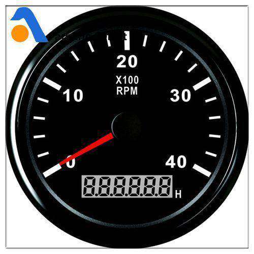 ボートモーター用 85 ミリメートルラウンド 0-4000 RPM アワーメーター防水発生器 RPM 改訂カウンタ