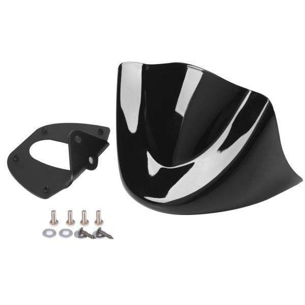 オートバイブライトブラックフロントチンスポイラースクラブフェンダーエアフェアリング用ハーレーダイ..