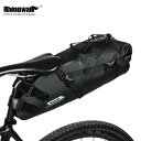 1702 ロードバイク 長距離 サイクリング バッグ 防水 大容量 自転車 サドルバッグ ブラック(2)