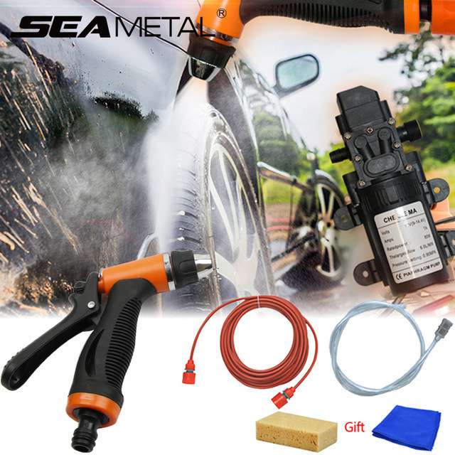 洗車機高圧 12 ボルト洗車メンテナンスポータブル洗浄クリーナーポンプ自動水鉄砲電気自動車家庭自己吸式