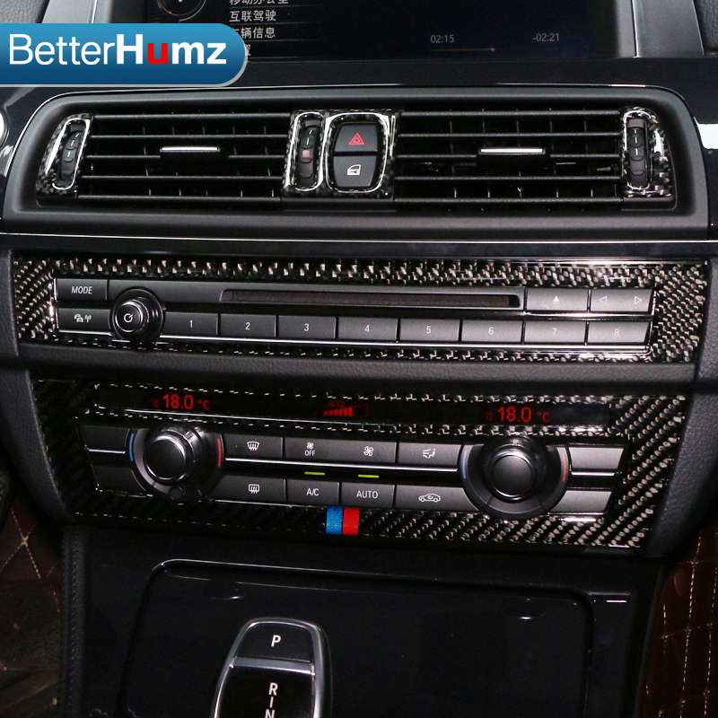 BMW カーボン f10 5シリーズ オーディオ CD 制御 パネル エアコン フレーム カバー
