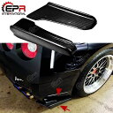 楽天四つ葉ショップ車 外装 Car-styling J-Style Carbon Fiber Rear Bumper Extension Glossy Finish Bumper Spat Tun Y1127