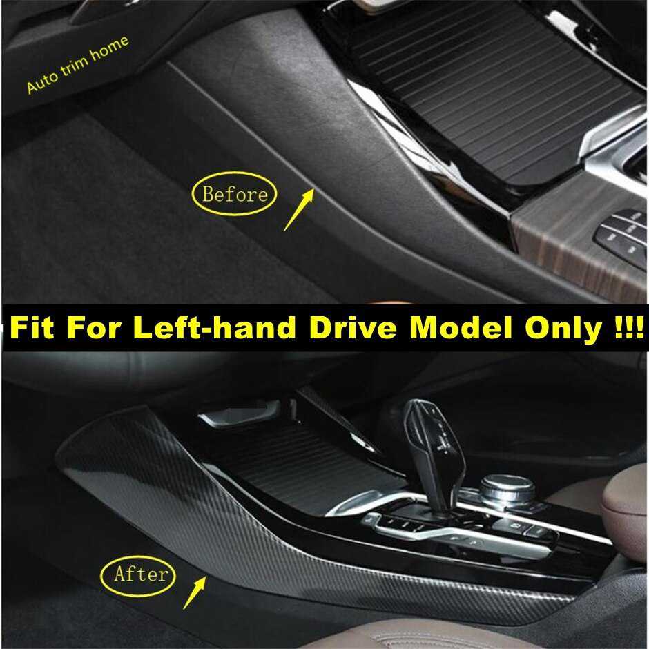 Lapetusインテリア修理キット屋台ギアシフトボックスストリップ蓋カバーbmwのX3 G01 2018 2019 2020マット/カーボンファイバールック
