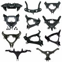 オートバイアルミブラックフロントフェアリングヤマハ R1 2002-2014 R6 1999-2016 ホンダ CBR600RR 1000RR 2003-2006(2)