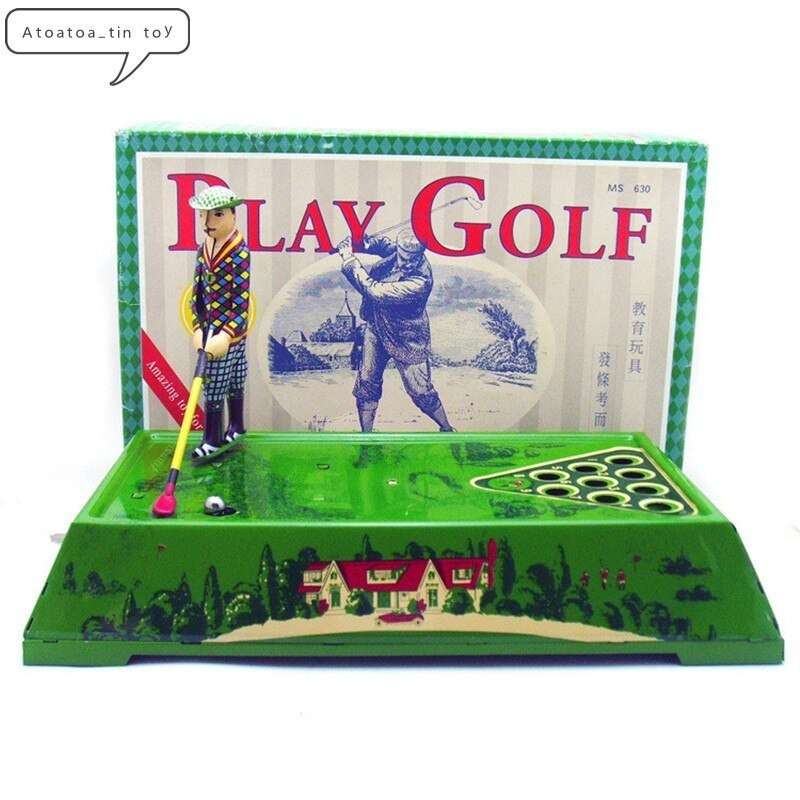 ヴィンテージ 再生 ゴルフ ブリキのおもちゃ 古典的 時計じかけ スポーツ 錫 大人のおもちゃ 子供 グッズ ギフト コレクション