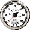1pc 高品質 85 ミリメートルの Gps スピードグラフ白スピードメーター 0-30Knots 0-50 キロ/h 防水速度ため Mileometer ボート gps(2)