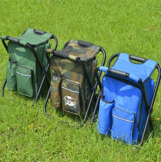 折りたたみ椅子式キャンプフィッシングバック 椅子付きポータブルバック