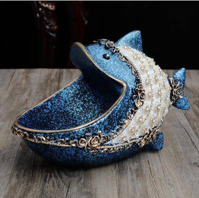 魚ゾウオオハシ工芸品、自宅のデスクトップの装飾、動物家具、トレイとして使用することができ、キー収..