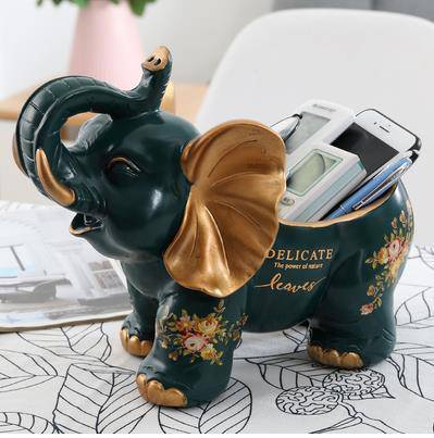 魚ゾウオオハシ工芸品、自宅のデスクトップの装飾、動物家具、トレイとして使用することができ、キー収..