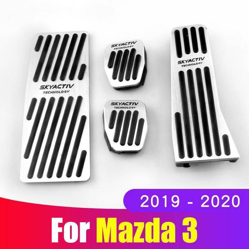 テンプレ車アクセルブレーキクラッチペダルプレートat mtマツダ3アクセラ2019 2020 CX-30 MX-30 1