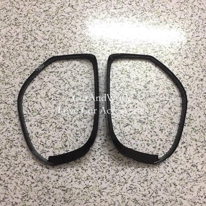 三菱アウトランダー 2013-2019 リアビューミラー雨眉毛カバードアサイドバックミラープロテクタートリ..