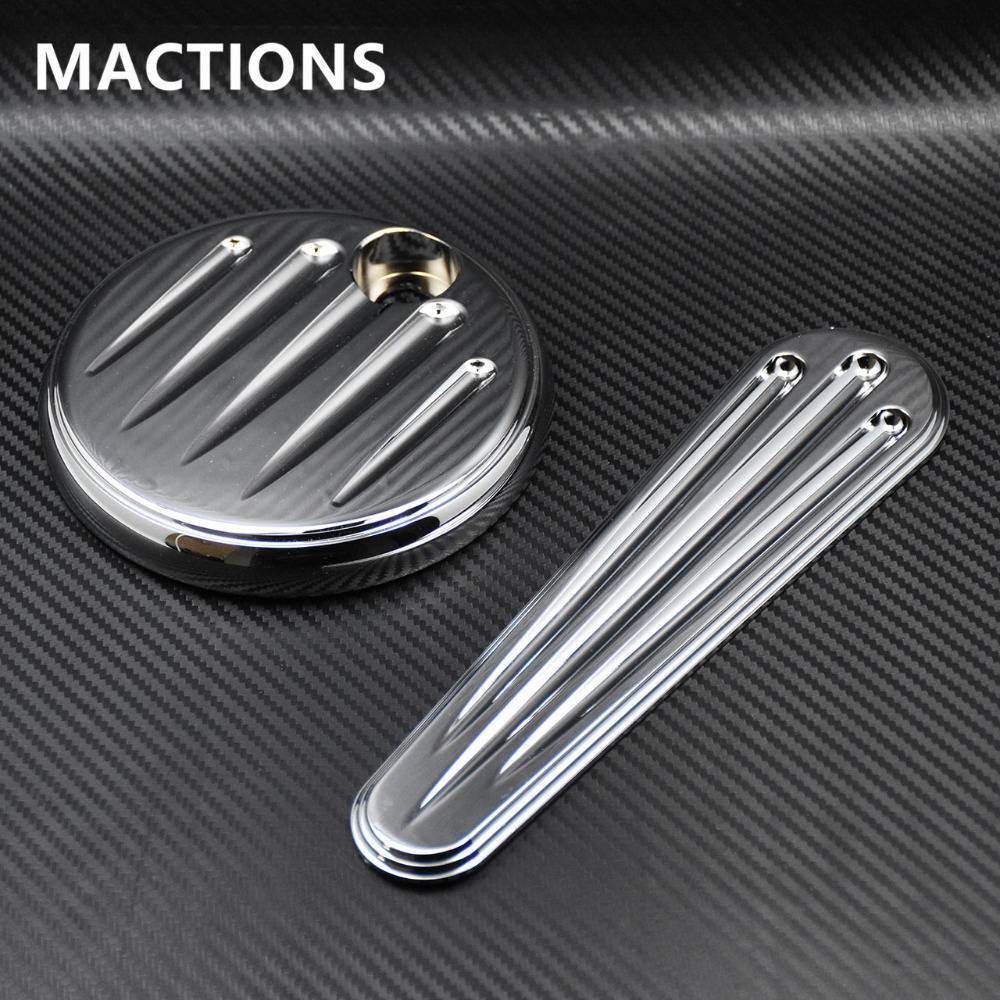 クローム ダッシュカバーカスタム 高品質 人気 挿入 & 燃料タンク コンソール ハーレーツーリングスト..