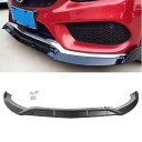 フロントバンパー リップ スポイラー トリム 外装 カスタム 高品質 メルセデスベンツW205 CクラスC300 C200 C180 2015 2016 2017 2018(2)
