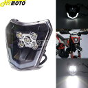 モトクロ スデュアルスポーツ LEDヘッドライト カスタム 高品質 HANDLAMPEXC XCF XCW 250 300 350 450 500 690 SM...