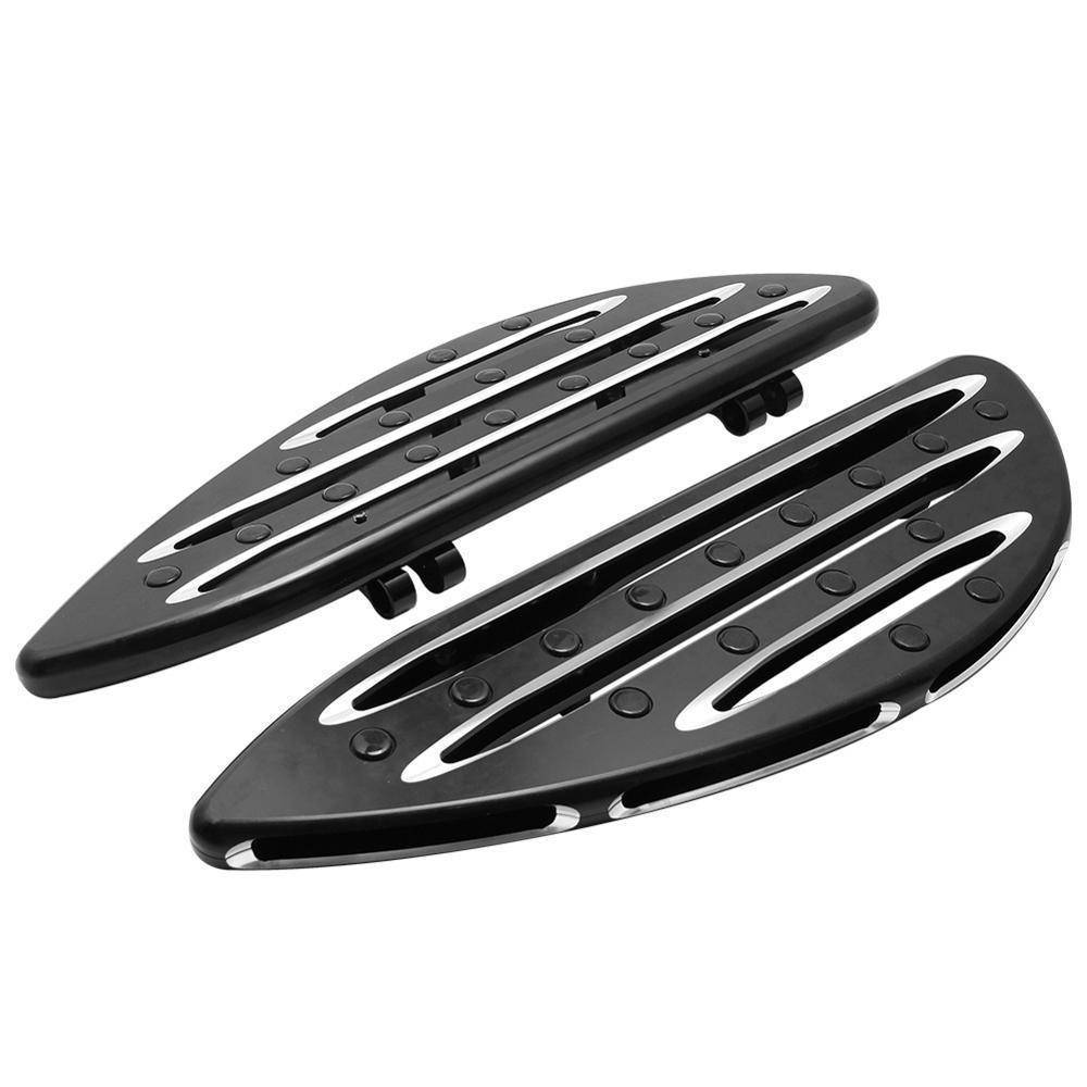 オートバイ フットペグ ブラック CNC 床板 カスタム 高品質 ハーレーツーリング ソフテイル FLHT ダイナ FLSTF ロードキングエレクト