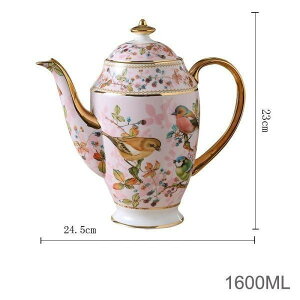トップグレード 骨灰磁器 コーヒーカップセット セラミック ティーポット ソーサー ティータイム アフタヌーンティ コーヒーポット