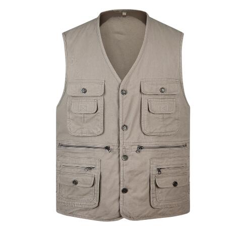 Customizable Fishing Vests Quick Drying Multi-Pocket Photography Angler Jacket Vest Photog