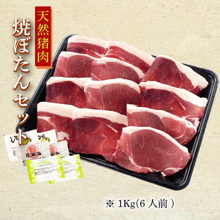 【冷凍発送無料】丹波篠山おおみや 焼ぼたんセット 1000g 6人前 天然猪肉 天然ジビエ 焼肉セット グルメ 丹波篠山 郷土料理 イノシシ 牡丹 ヘルシー 天然 じびえ ギフト ダイエット 兵庫 贈り物 プレゼント 猪肉 焼肉 BBQ 送料無料