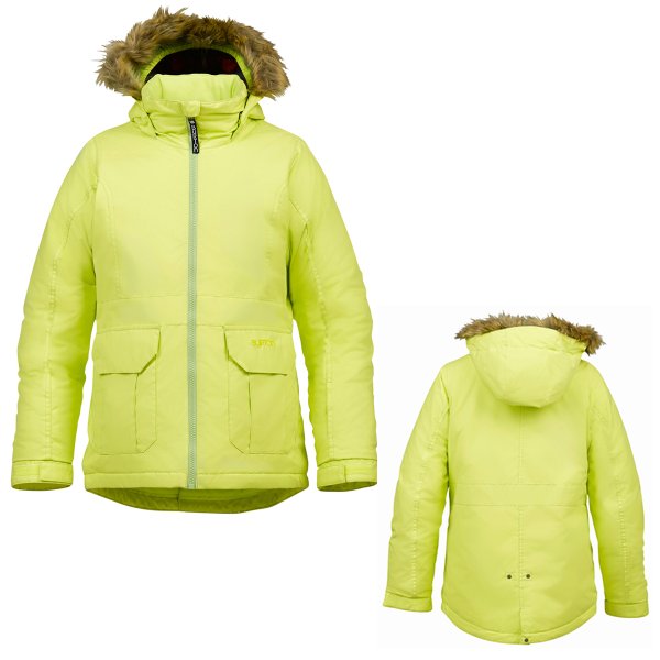 BURTON/バートン 2013-2014モデル ■カラー335：LIMEADE■サイズSサイズ：着丈約64cm、肩幅約34.5cm、身幅約44cm、袖丈約51cm※商品ごとに多少の誤差があります。予めご了承ください。■商品の詳細・防水性：DRYRIDE Durashell&trade2レイヤーヘリンボーン素材（10，000mm、10，000g)（プリント)・防水性：DRYRIDE Durashell2レイヤーツイル素材（10，000mm、10，000g)（他のカラー)・保温性：Thermacore&tradeインサレーション（ボディに120g／袖に100g／フードと襟に80g)とプリントタフタライナー・ドロップテールスタイルのParkaデザイン・成長に対応するRoom-to-Grow&tradeシステム・メッシュライナーのピットジップ&trade・取外し可能なフェイクファートリムと調節可能なContour&tradeフード・ジップとベルクロ&reg;のハンドウォーマーポケット・Girls’Jacket共通の特長FALL/WINTER 2014モデルご注文後のお客様都合での返品・交換・キャンセルはお受けできません。仕様変更、納期の遅延等がある場合があります。こちらの画像は実際の色と多少違う場合があります。■ご注意■かならずお読みください◆10000円以下送料無料キャンペーン商品は代引きによるお支払いの場合、対応外となります。◆モニタの種類により色が多少異なる場合がございます◆メーカー都合により仕様の変更が予告なく行われる場合がございます◆原産国や工場の都合により納期のずれなどが生じる場合がございます◆ご注文いただいた商品は実店舗や他の通販ショップでも販売しておりますので売り違いの際はご容赦願います◆メーカー在庫対応商品の場合、在庫確認やお取り寄せにお時間がかかります◆当店営業時間に在庫確認後、改めてご注文の可否をご連絡させていただきます、不可の場合はご了承下さい◆各種お問い合わせはご注文前にお願い致します◆在庫は日々変動しておりますので完売の場合等で商品を確保できない場合はやむをえずご注文をキャンセルさせていただくことがございます◆ご注文後のお客様都合での返品・交換・キャンセル等はお受けできませんのであらかじめご了承ください◆携帯電話からのご注文の場合、当店からのメールが受信できるよう必ずドメイン指定をお願い致します◆ご注文が定休日や夜間に届いた場合は処理に余分にお時間をいただきます◆災害その他、輸送状況により取寄せや配送にお時間をいただくことがございます