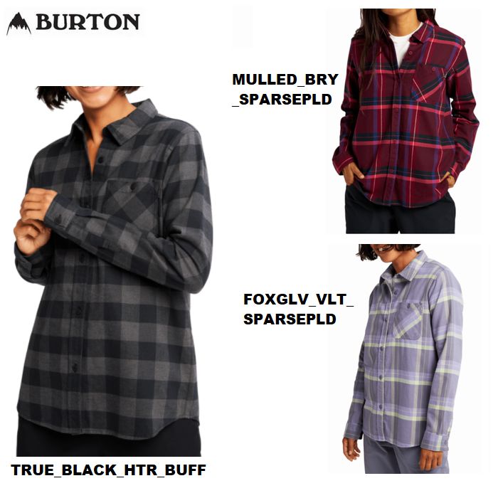 バートン BURTON レディース トップス 長袖 ボタンダウン グレース ロングスリーブ フランネル WOVEN TOPS Grace Long Sleeve Flannel