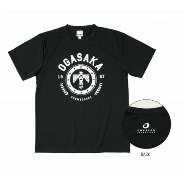 OGASAKA オガサカ アパレル 半袖 ドライ Tシャツ 38715 BK