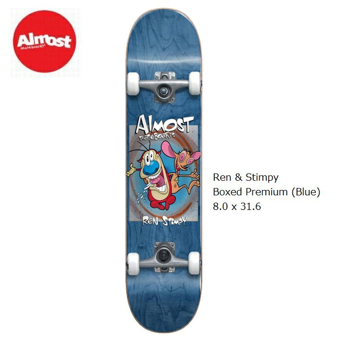 デッキテープ9インチ幅サービス スケボー ALMOST COMPLETE オールモスト Ren Stimpy Boxed Premium (Blue) Ren Stimpy Boxed Premium (Blue) 8インチ