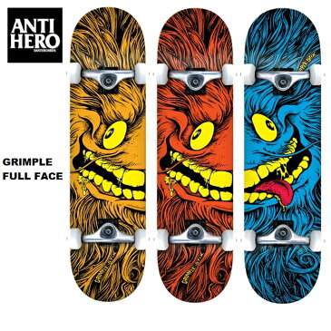 デッキテープ付き スケボー ANTI HERO COMPLETE アンチヒーロー コンプリート GRIMPLE FULL FACE コンプリート XLインチ