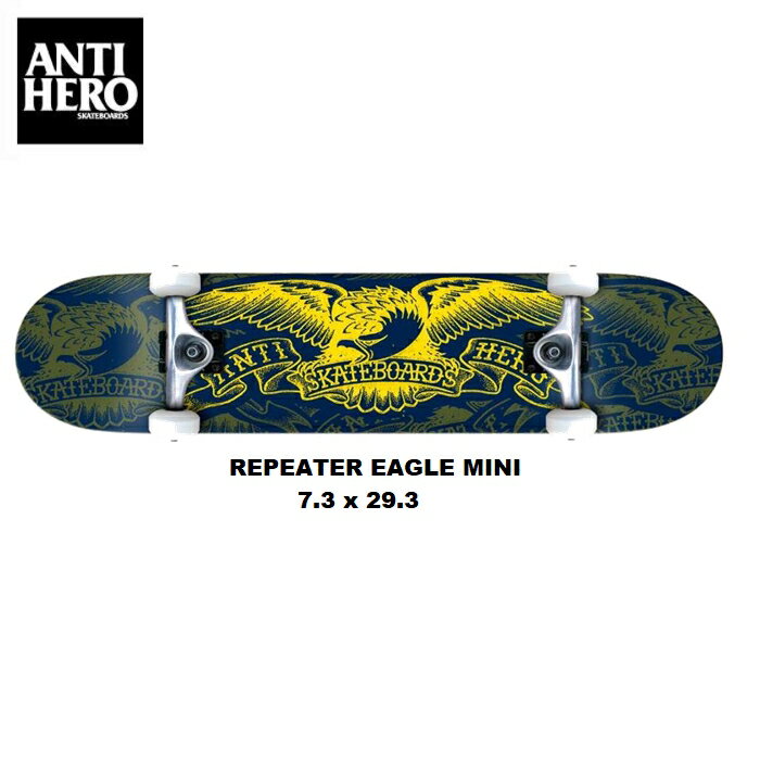 デッキテープ9インチ幅サービス スケボー ANTI HERO COMPLETE アンチヒーロー コンプリート REPEATER EAGLE MINI コンプリート 7.3インチ