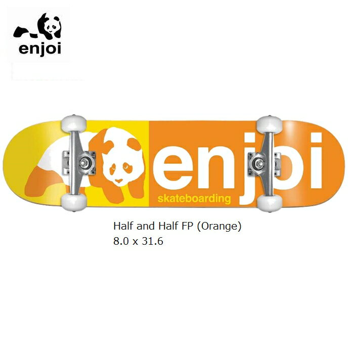 デッキテープ9インチ幅サービス スケボー ENJOI COMPLETE エンジョイ Half and Half FP (Orange) Half and Half FP (Orange) 8インチ