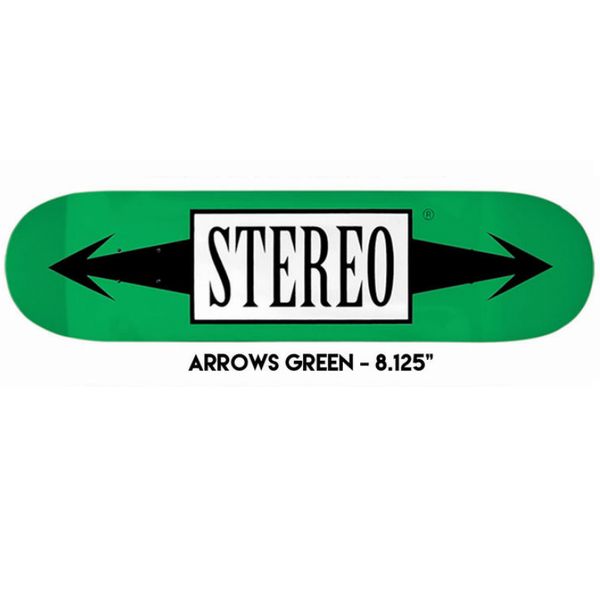 デッキテープ9インチ幅サービス STEREO ステレオ TEAM ARROW GREEN 8.125インチ