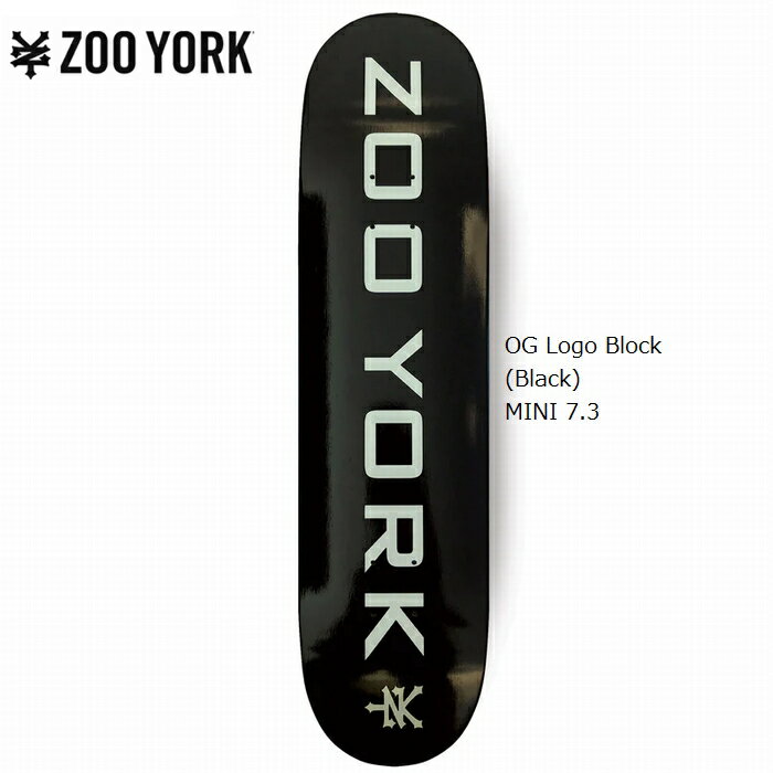 デッキテープ9インチ幅サービス スケボー ZOO YORK ズーヨーク OG Logo Block (Black) OG Logo Block (Black) MINI 7.3インチ