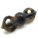 バジュラ 天眼石 金剛杵 五鈷杵 長さ約5.7cm B アイアゲート ヴァジュラ 天然石 天眼石 チベットメノウ ドルジェ チベット 密教 法具 仏教 仏具 お守り ペンダント アクセサリー 置物 パワーストーン