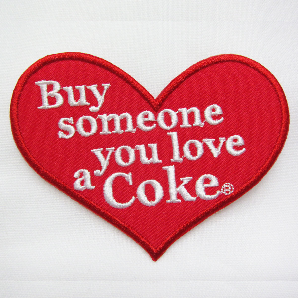 Coca−Cola☆CC−E4★コカ・コーラ ワッペン★EMBLEM☆Heart Coca−Cola /コカ・コーラ