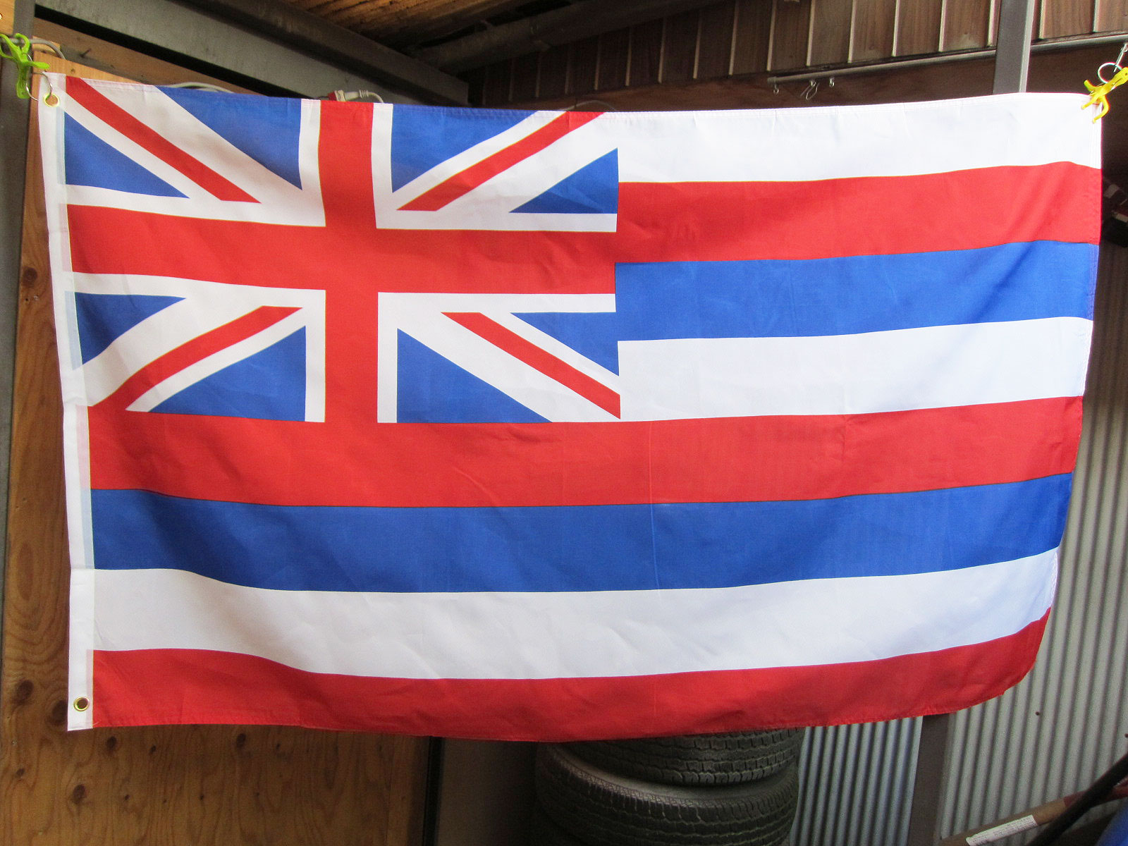 Hawaii Flag 3x5ft ★ハワイ州旗 みんな大好きハワイの州の旗 約150X90cm アメリカン雑貨 [並行輸入品]ワイキキ オアフ フラ