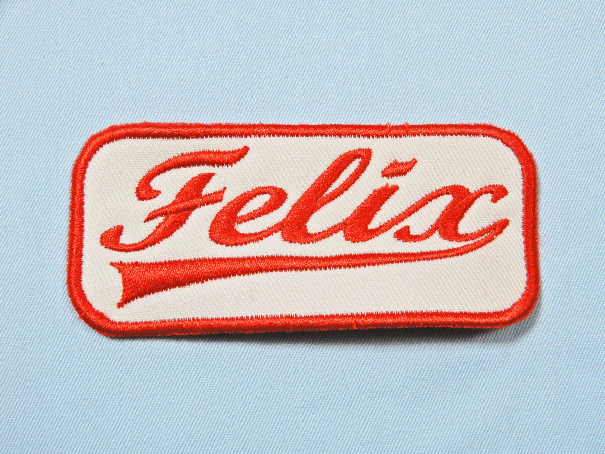 FELIX IN THE CAT ネームワッペン 3枚セット ワークシャツ添付用 ブルー レッド オレンジ ロゴワッペン フィリックス イン ザ キャット