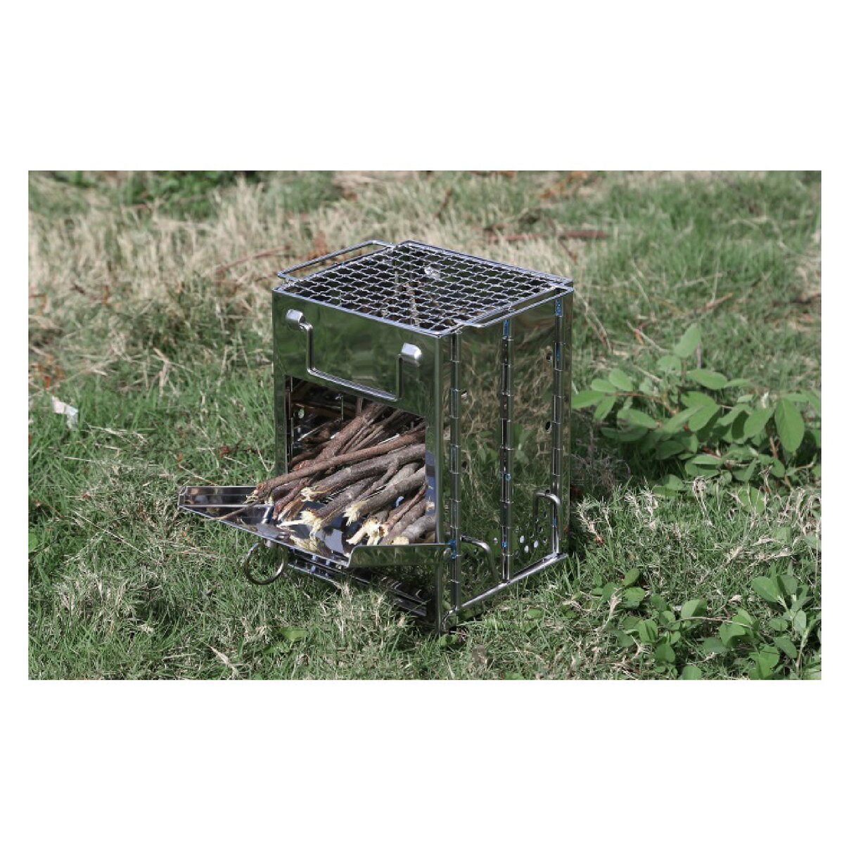 焚き火台 折りたたみ 薪ストーブ バーベキュー グリル 焚き火台 ステンレス製 コンパクト 組立簡単 スマートグリル コンパクト ステンレス製通販格安セール情報 楽天 通販