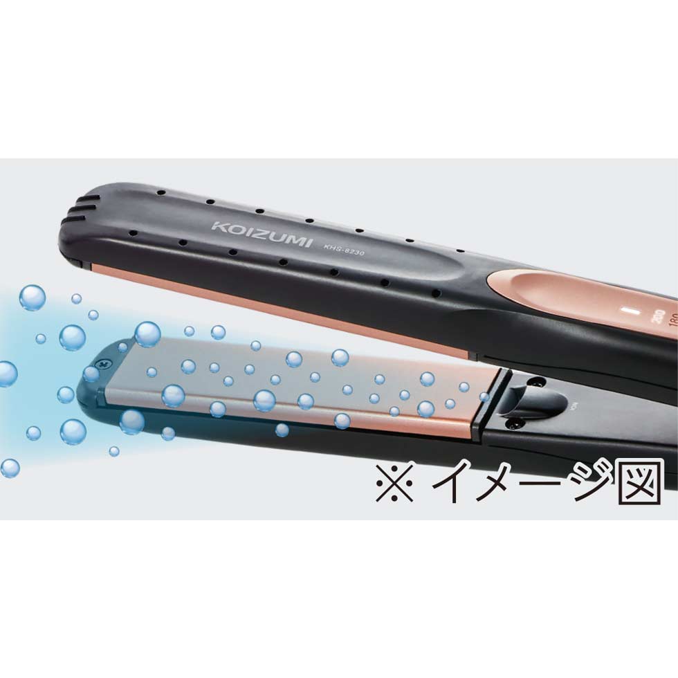 コイズミ ストレートアイロン マイナスイオン KHS-8230 | ヘアアイロン 送料無料 黒 海外対応 海外旅行 2way コテ こて ヘアーアイロン 人気 おすすめ 前髪 初心者 くせ毛 ストレート ボブ ショート ロング ギフト プレゼント KOIZUMI 小泉成器 ラッピング