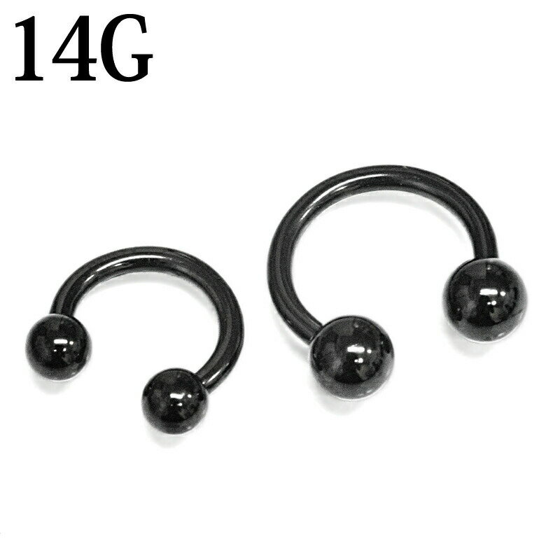 楽天市場】14g サーキュラーバーベル 黒の通販