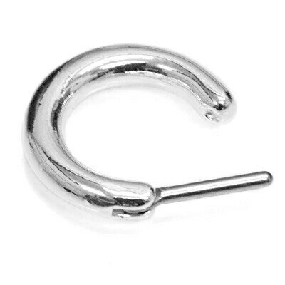 ボディピアス 16G ステンレス プレーンデザインセプタムクリッカー / 16ゲージ シルバー ワンタッチ ロブ 軟骨ピアス ヘリックス 鼻ピアス シンプル セプタムピアス かっこいい かわいい デザイン無し