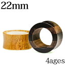 楽天4agesボディピアス 22mm ウッドフレッシュトンネル / オーガニック 天然素材 22ミリ 自然素材 ロブ ビッグゲージ ラージゲージ シンプル 木製 ホール ダブルフレア かっこいい かわいい 金属アレルギー対応