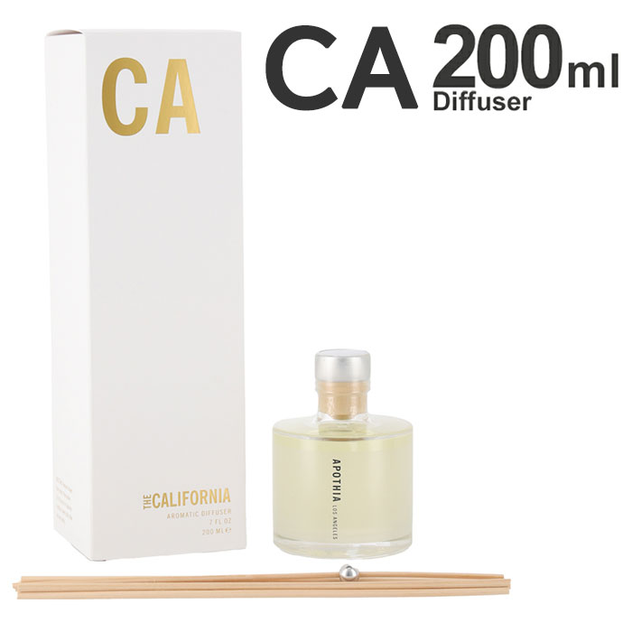 アポーシア ディフューザー APOTHIA CALIFORNIA Diffuser 200ml ルームフレグランス 芳香剤 部屋 スティック おしゃれ カリフォルニア リビング 寝室