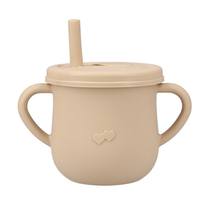 【最大1000円OFFクーポン】enne マグカップ ベビー シリコン ストロー付き ベビー食器 mag cup with straw & snack おやつケース スナックカップ 食洗機 電子レンジ 冷蔵庫 コップ カップ 離乳食 食器 出産祝い ギフト 2