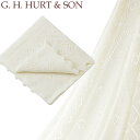 ジーエイチハートアンドサン おくるみ メリノウールショール　G.H.HURT&SON Super Fine Merino Wool Christening Shawl 箱なし ショール メリノウール レース ベビーショール 出産祝い ギフト