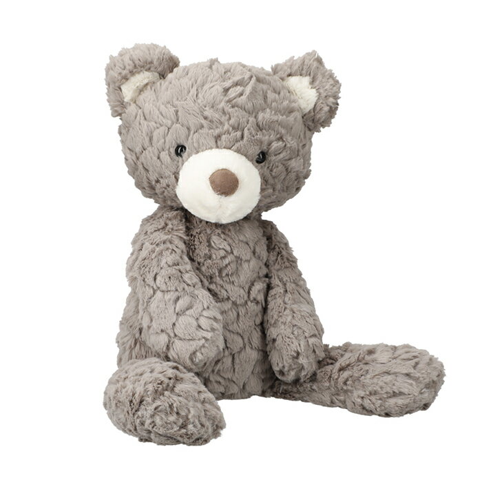 メリーマイヤー ぬいぐるみ テディベア Mサイズ Mary Meyer Grey Putty Bear くま クマ 熊 かわいい 出産祝い ギフト 誕生日 プレゼント 子ども ベビー 赤ちゃん ふわふわ もこもこ 3