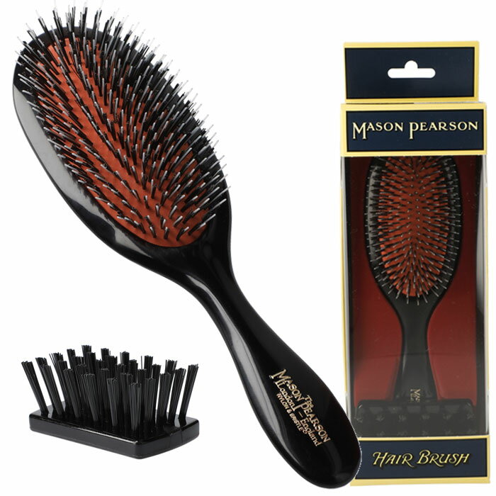 メイソンピアソン ハンディミックス MASON PEARSON ヘアブラシ 猪毛&ナイロン HANDY BRISTLE & NYLON ヘアブラシ 頭皮ケア ハンドメイド イギリス製 老舗 最高級 ギフト プレゼント