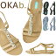 オカビー OKA b. ノラ サンダル Norah Sandal サンダル トングサンダル 靴 ビーチサンダル 歩きやすい 疲れにくい フラットシューズ ビーチ リゾート ギフト ビーチサンダル