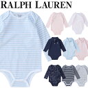 【メール便】 ラルフローレン ベビー ロンパース ボディースーツ polo 長袖 女の子 男の子 ガールズ ボーイズ キッズ POLO RALPH LAUREN ポロ