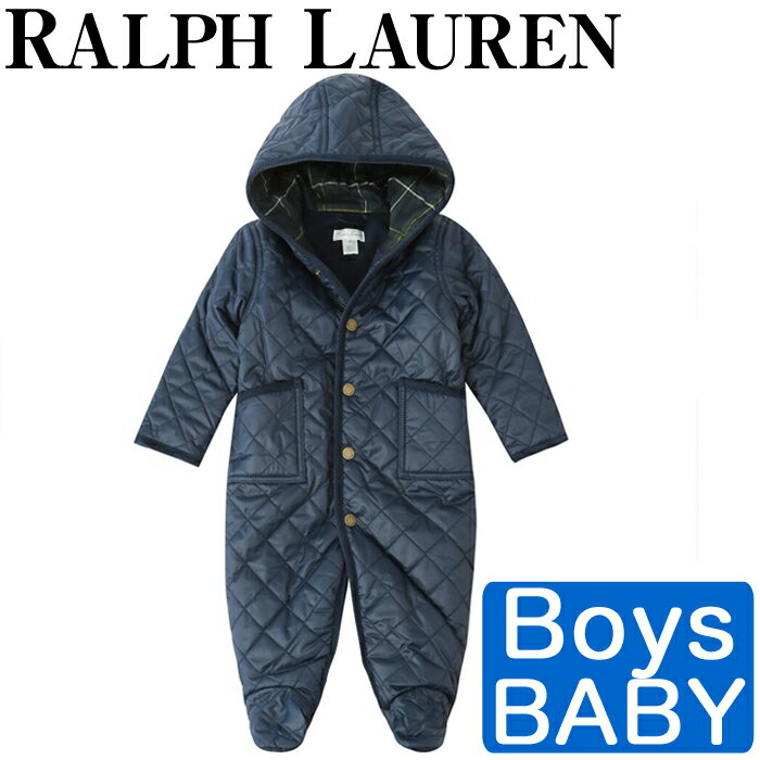 【エントリーでポイント2倍!!】 ラルフローレン ロンパース コート フリース ジャケット ベビー 男の子 Fleece-Lined Bunting POLO RALPH LAUREN ポロ